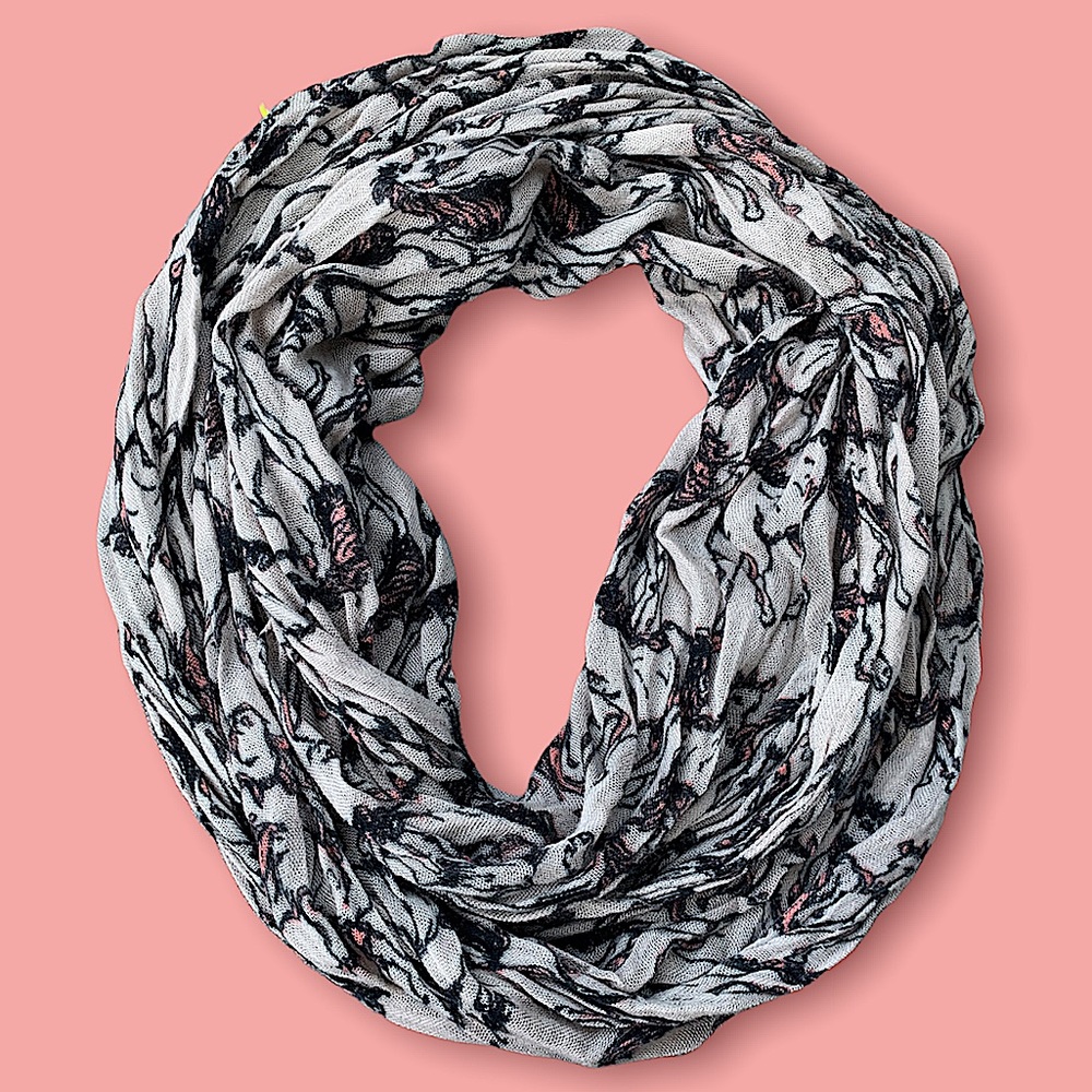 HORSE print infinity scarf